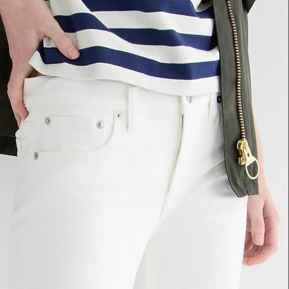 J. Crew 8" toothpick jean in white wash BQ313 Size 29 - Picture 2 of 6